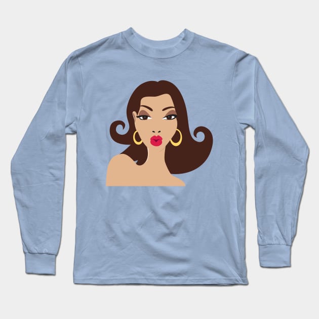 Face Long Sleeve T-Shirt by designseventy